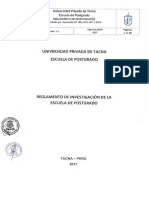 Reglamento de Investigación 2018