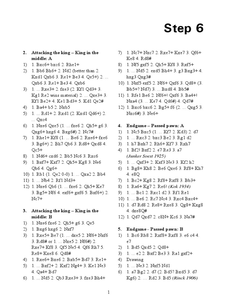 Step 6 | PDF | Game Theory | Chess