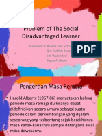 Problem of The Social Disadvantaged Learner