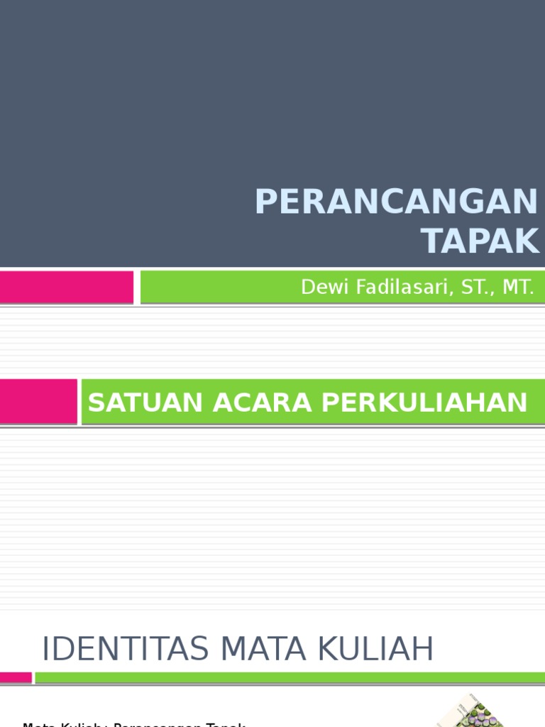 Panduan Perancangan Tapak Efektif | PDF
