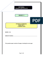 2016 Grade 11 Phy Sciences Test 1 Final