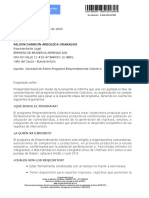 Carta Retiro Empresa de Braseros Armesan Sas