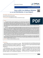 JOCCT.first Experience With Cryo-Balloon Ablation of Atrial Fibrillation. a Case Report-second Version