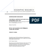 demographics. divorce and sep in ph