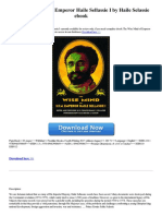 The Wise Mind of Emperor Haile Sellassie I PDF