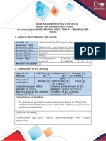 Activities Guide and Evaluation Rubric Task 4 - Speaking Task Forum