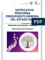 Justificativo y Gastos Proforma 2019 10 Dic