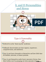 Types ABD Personalities and Stress Power Point