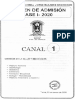 Examen UNJBG Canal 1 Fase 1 2020 PDF