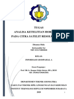 Analisa Ketelitian Horisontal Pada Citra Satelit