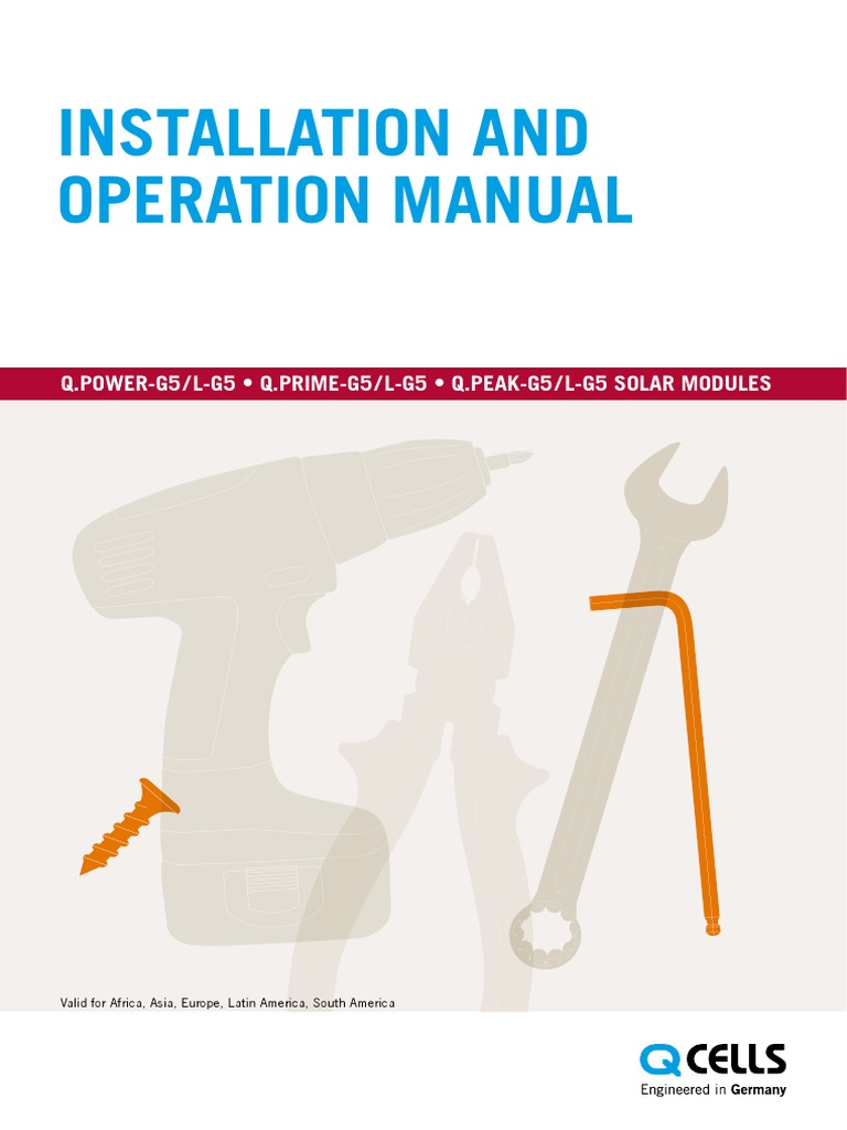 Hanwha Q CELLS Installation Manual Q.POWER Q.PRIME Q.PEAK G5 LG5