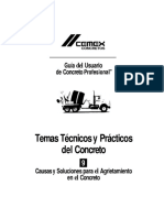 Causas y Soluciones para El Agrietamiento en El Concreto