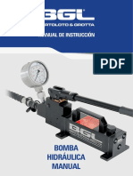 Manual de instrucciones bomba hidráulica