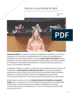 19/Febrero/2020 Propone Sylvana Reforma a La Ley General de Salud