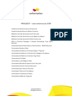 PROQUEST Lista Institutii Acces 2018