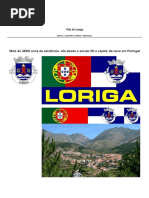 História de Loriga - Extratos Da Obra Do Historiador António Conde, “História Concisa Da Vila de Loriga” – Extracts From the Work of the Historian António Conde, “Concise History of the Town of Loriga” – Loriga 