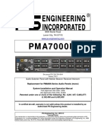 PMA 7000M Installation Manual