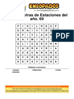 Sopa de Letras de Estaciones Del Año - 69