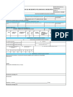 Formato Para Incidente e Incidente Peligroso