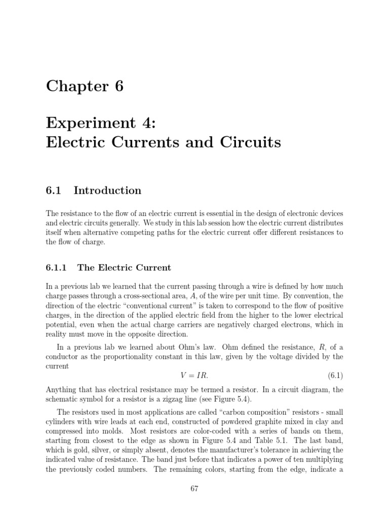 Electrical Circuit Lab PDF Series And Parallel Circuits