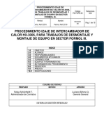 Procedimiento Izaje de Intercambiador de Calor HX-3006