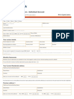 Current Account Opening Form Single PDF