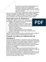 Vitamina E: beneficios, fuentes y cuándo tomar suplemento