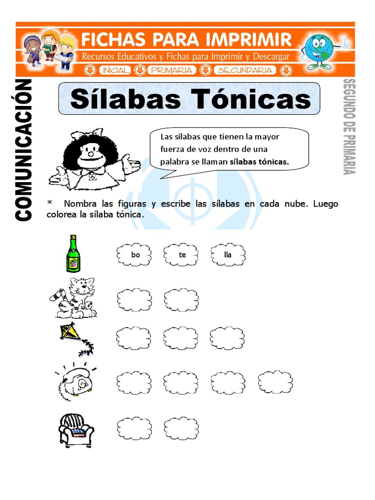 Silabas Tonicas y Átona PDF | PDF