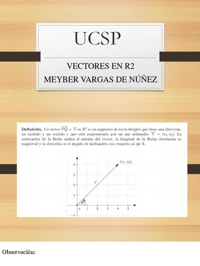 Vectores en r2 2019-1 | PDF