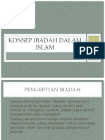 Konsep Ibadah Dalam Islam