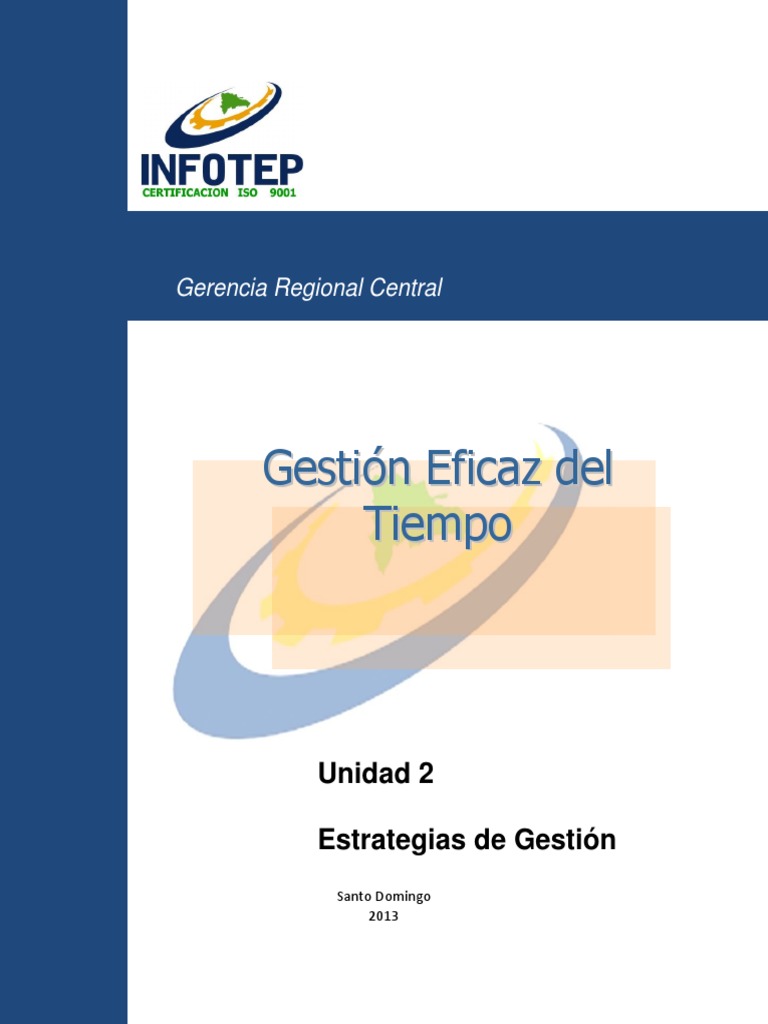 Estrategias para la Gestión del Tiempo | PDF | Planificación | Gestión ...