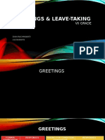 Greetings and Leave-Taking Dialogs