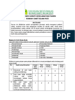 Kuesioner Survey Keselamatan Pasien Tunggal PDF