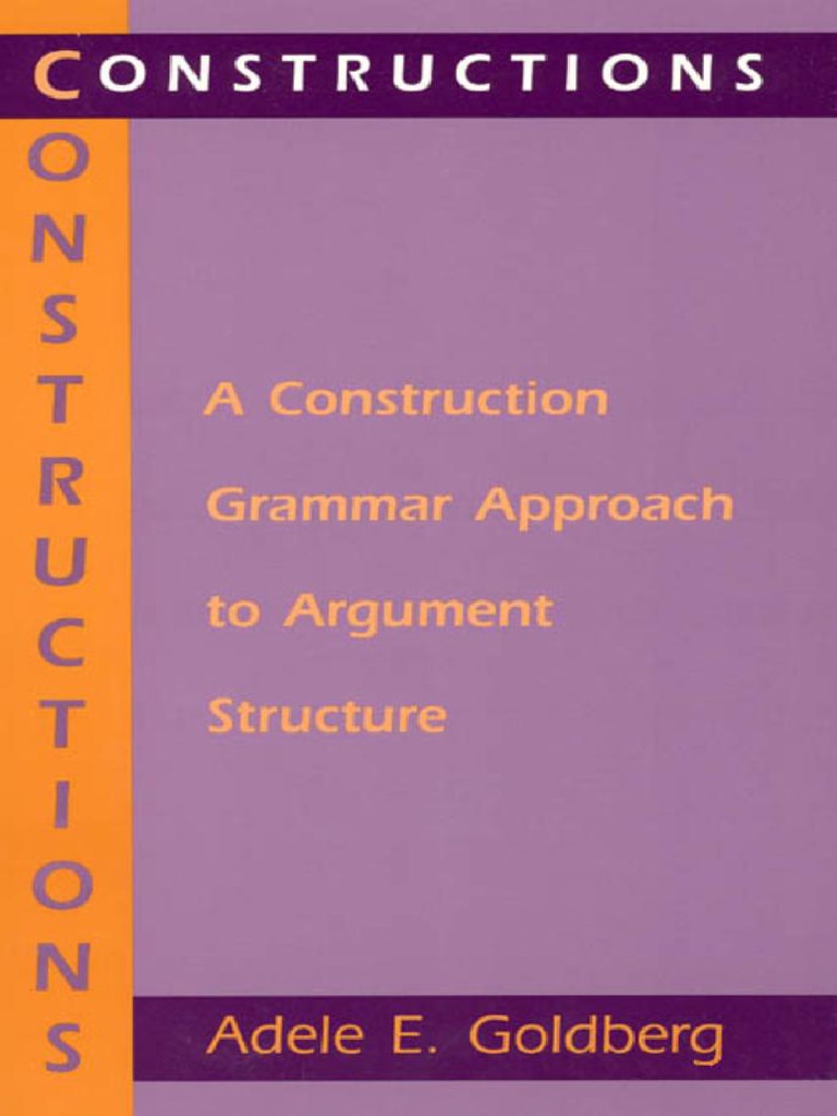 ソファー　2.5P MOLIS Constructions - Goldberg, A. 1995 PDF | PDF | Syntax | Semantics
