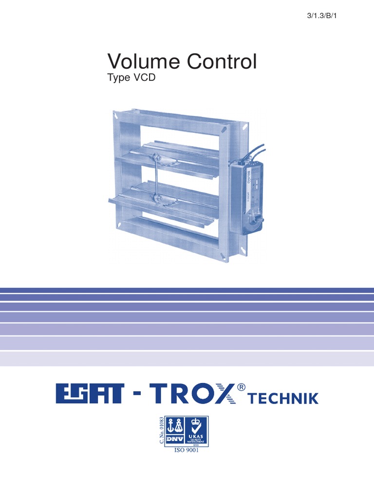 Volume Control Type VCD PDF | PDF | Duct (Flow) | Switch