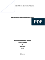 Trabajo Escrito de Lengua Castellana