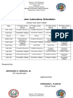 Computer Lab Schedule