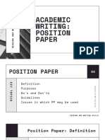 Reading and Writing Position Paper PDF