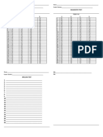 Test Answer Sheet