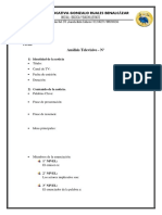 Modelo - Análisis Televisivo PDF