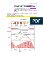 3. Ciclo Ovárico y Menstrual