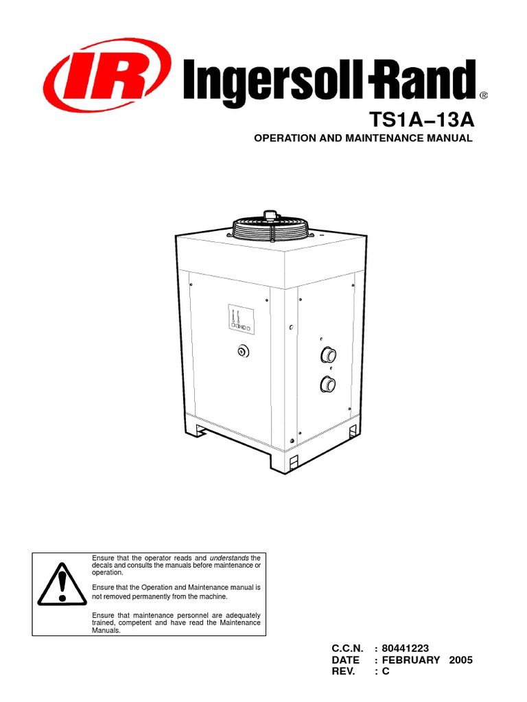 Ingersoll Rand TS1A 13A | PDF | Clothes Dryer | Thermostat