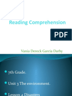 Reading Comprehension: Vania Dereck García Darby