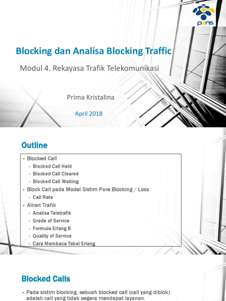 Analisis dan Penanganan Blocked Calls | PDF