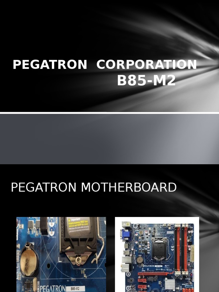 Pegatron Corporation Motherboard PDF