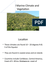 Trop Marine Climate and Veg