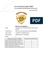 Ensayo Funcionamiento Estado Mayor Grupo 5