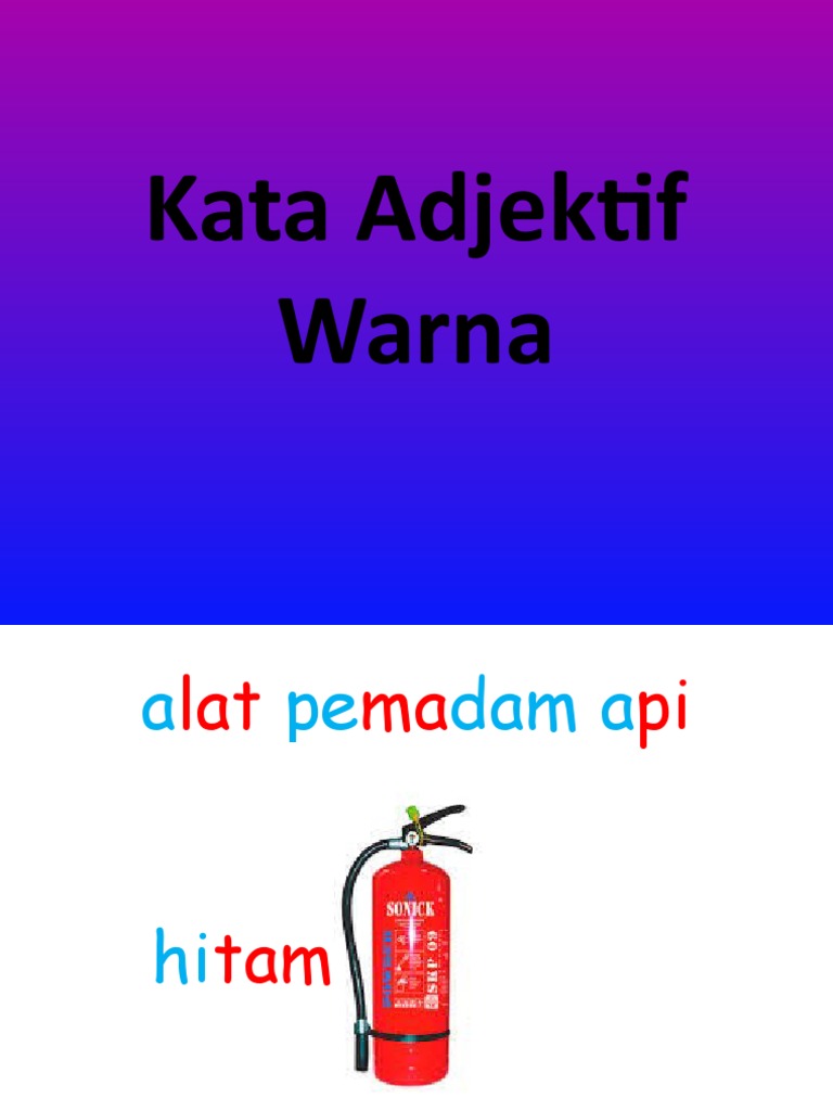 Kata Adjektif Warna Pdf