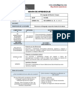 Sesión de aprendizaje por desempeños 1