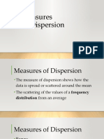 Measures of Dispersion